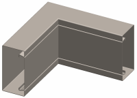 ККВ90 140/52 S0.8, угол внутренний 90° с крышкой