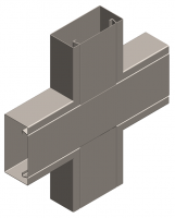 ККХ90 140/52 S0.8, Х-секция 90° с крышкой